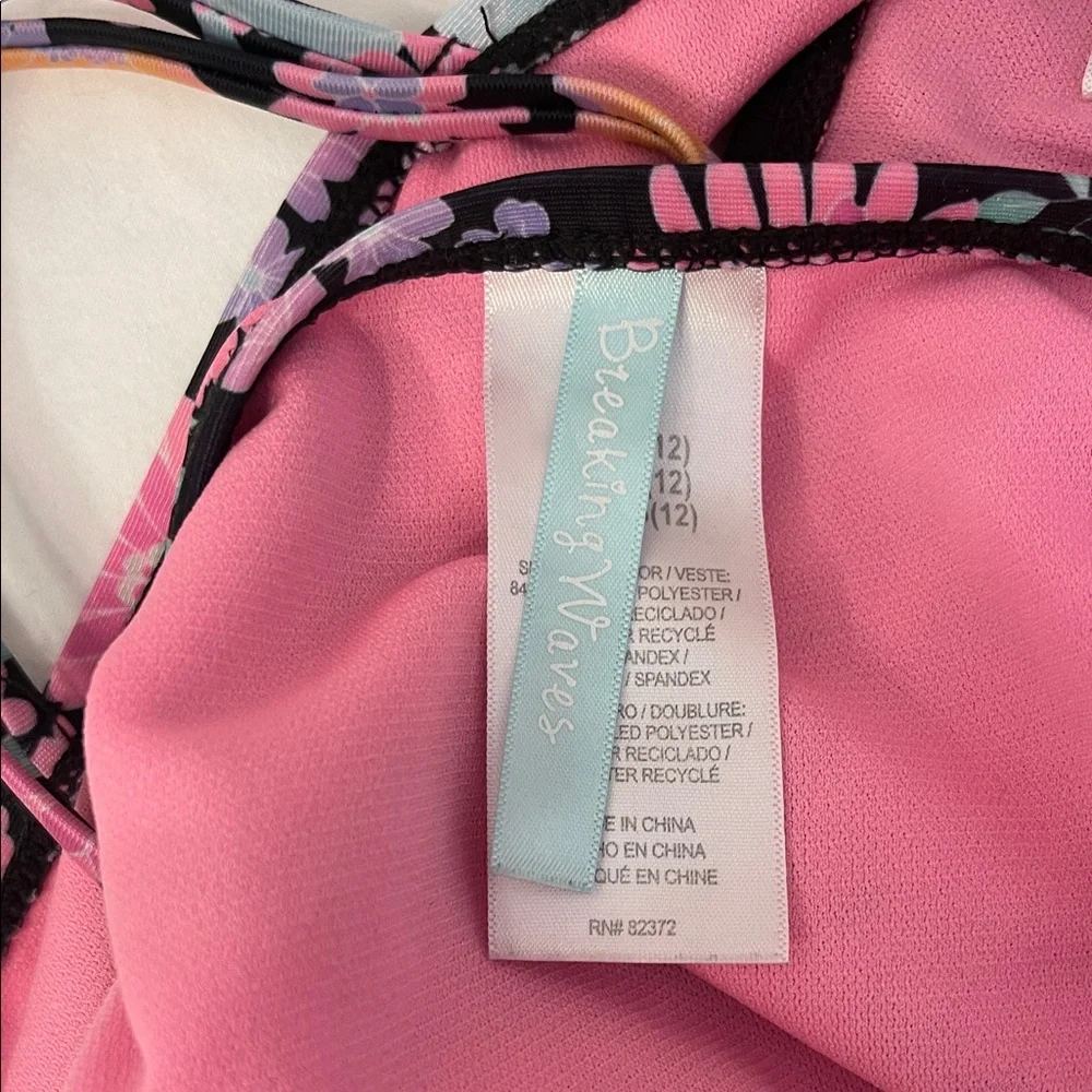 Breaking Waves Floral Bikini Size 12